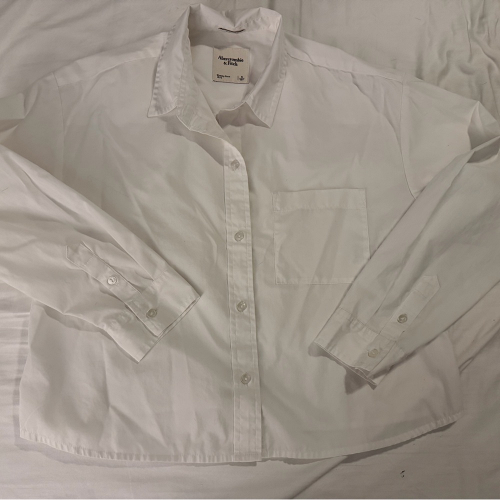 Abercrombie & Fitch Cream Oversized Shirt